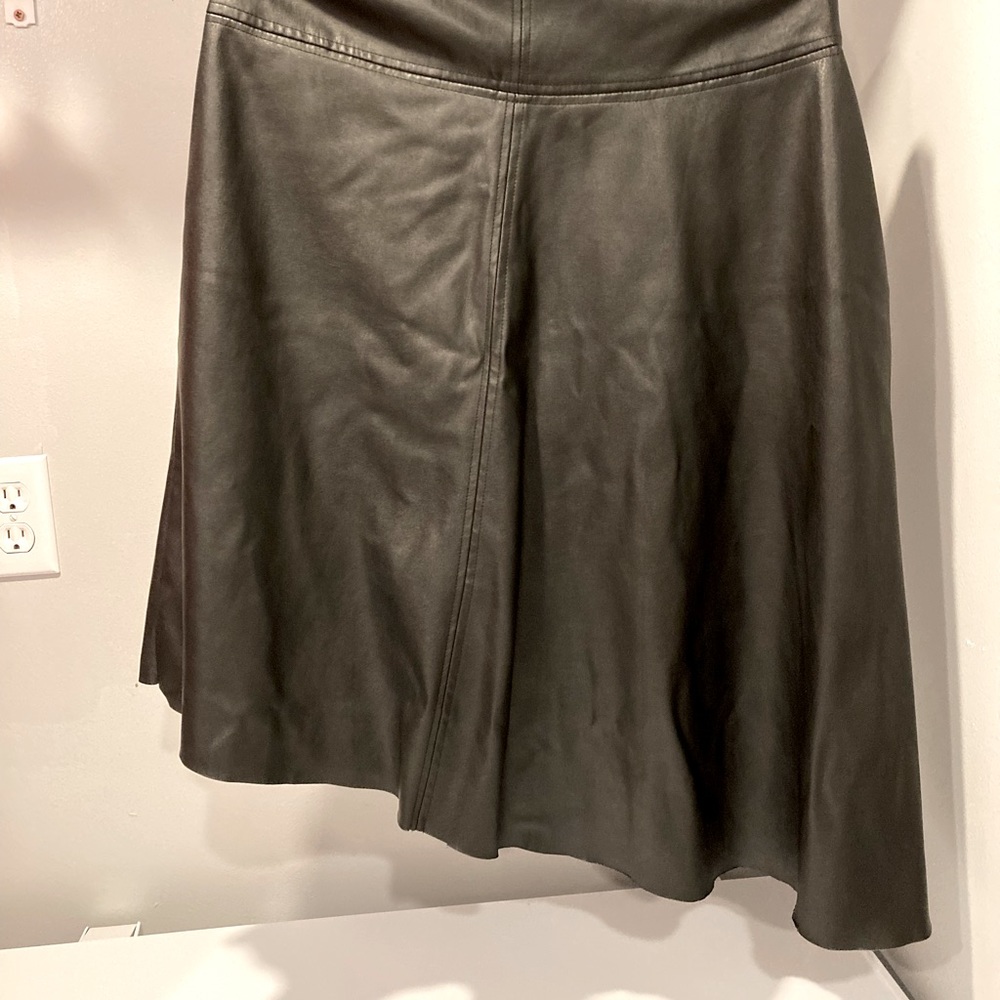 Worthington Faux Leather Asymmetrical Skirt